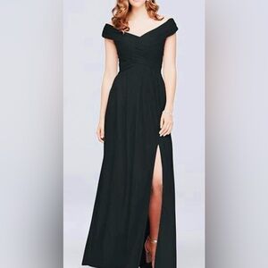 🤩 Exquisite crisscross off-the-shoulder Mesh Formal Dress